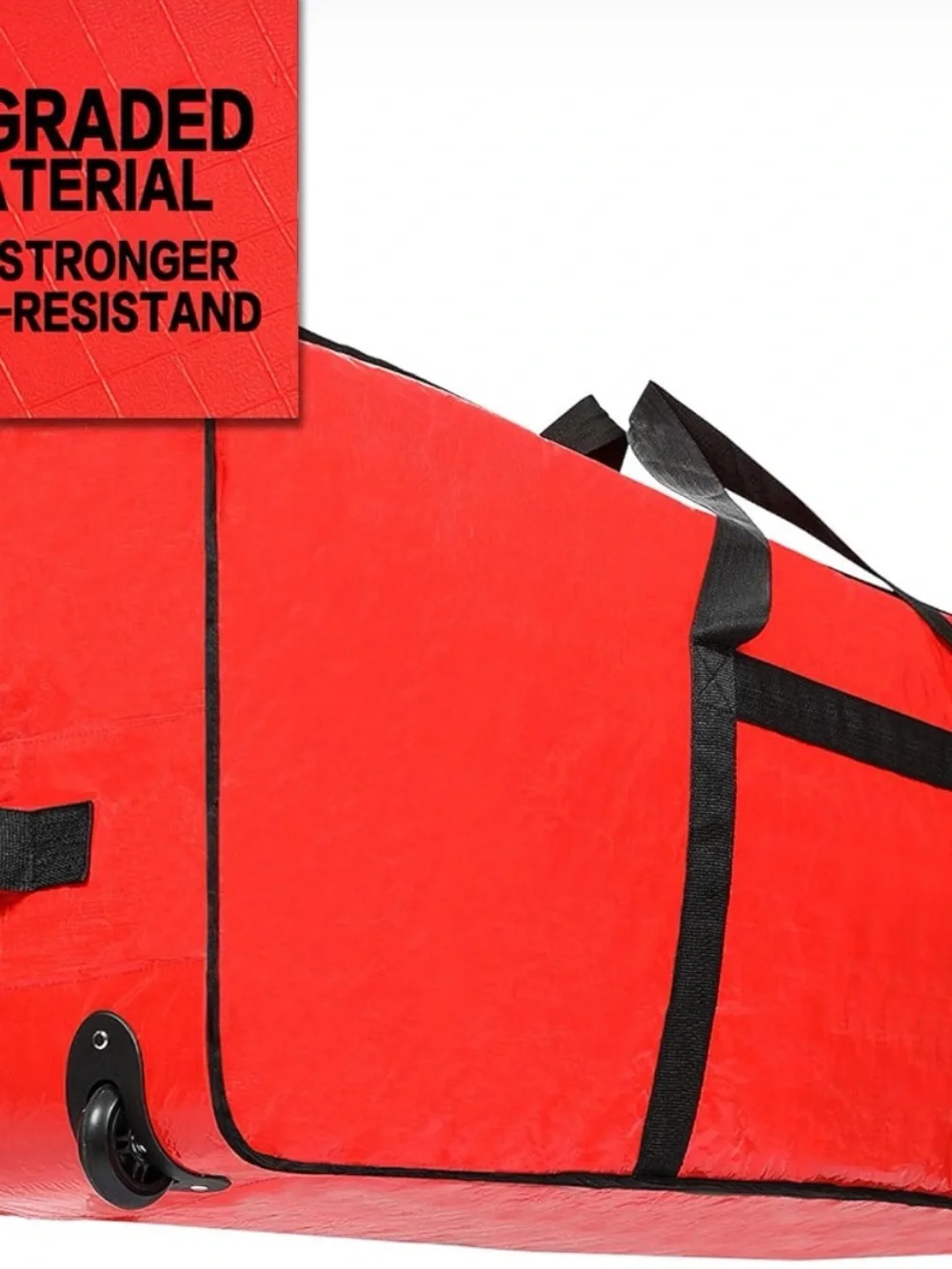 Red Christmas Tree Storage Bag with Wheels